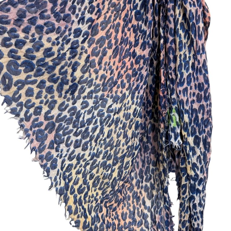Louis Vuitton Leopard Pattern Cashmere And Silk Large Shawl 401910