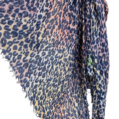 Louis Vuitton Leopard Pattern Cashmere And Silk Large Shawl 401910