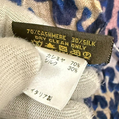 Louis Vuitton Leopard Pattern Cashmere And Silk Large Shawl 401910