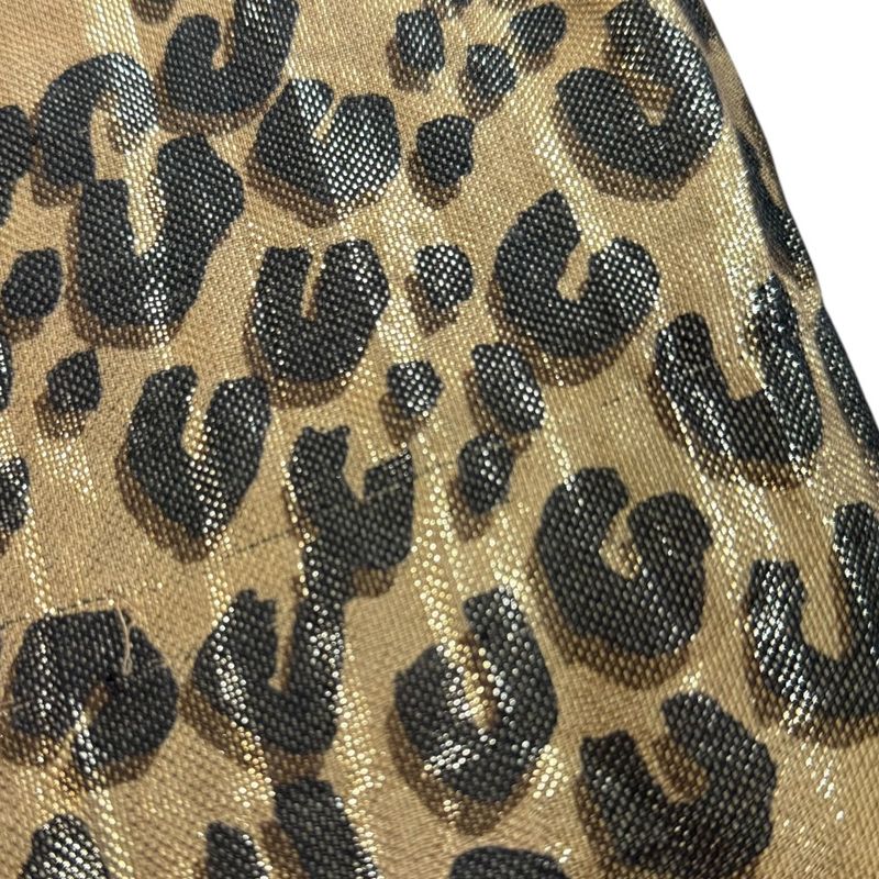 Louis Vuitton Leopard Pattern Cashmere And Silk Shawl 401910 Gold Color Women's