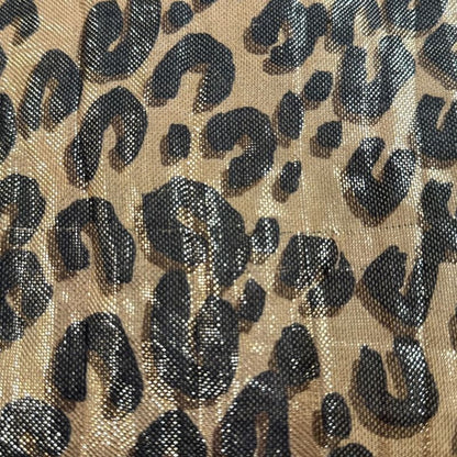 Louis Vuitton Leopard Pattern Cashmere And Silk Shawl 401910 Gold Color Women's
