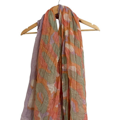 Louis Vuitton Graffiti Pattern Silk And Cashmere Shawl 401910 Multicolor