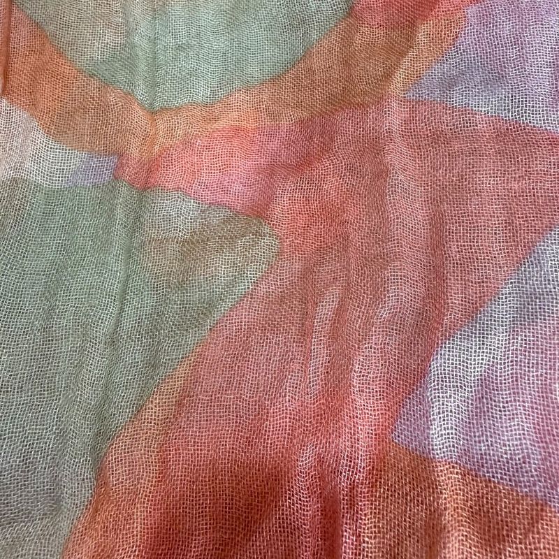 Louis Vuitton Graffiti Pattern Silk And Cashmere Shawl 401910 Multicolor