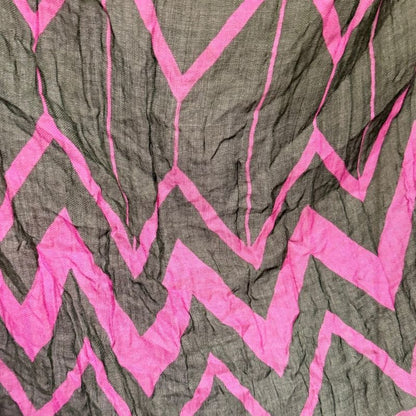 Louis Vuitton Total Cashmere And Silk Shawl 401910 Khaki And Pink Ladies Used