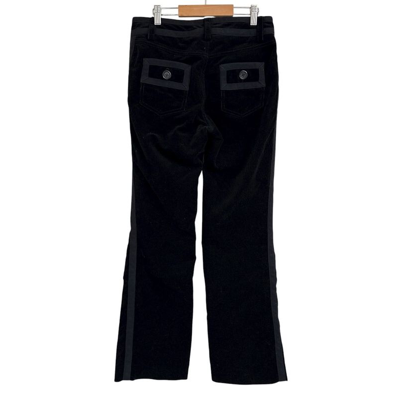 Louis Vuitton Sideline Corduroy Flared Pants Size 38 Black Ladies Used