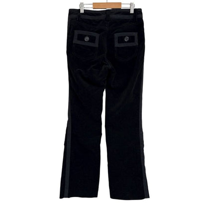 Louis Vuitton Sideline Corduroy Flared Pants Size 38 Black Ladies Used