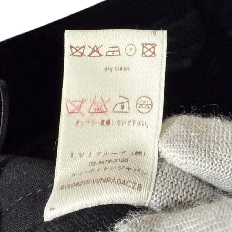 Louis Vuitton Sideline Corduroy Flared Pants Size 38 Black Ladies Used