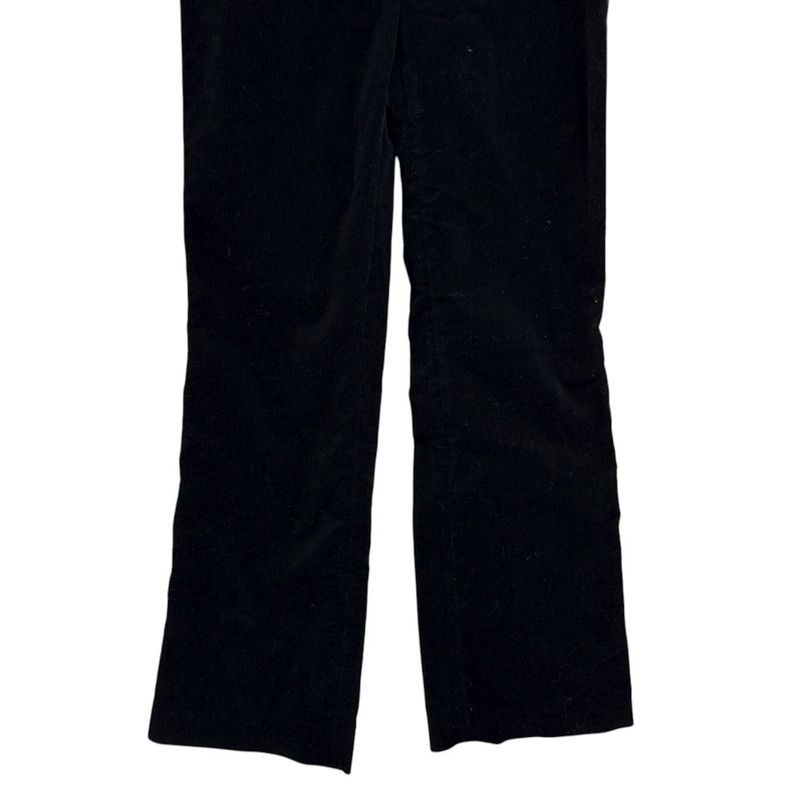 Louis Vuitton Sideline Corduroy Flared Pants Size 38 Black Ladies Used