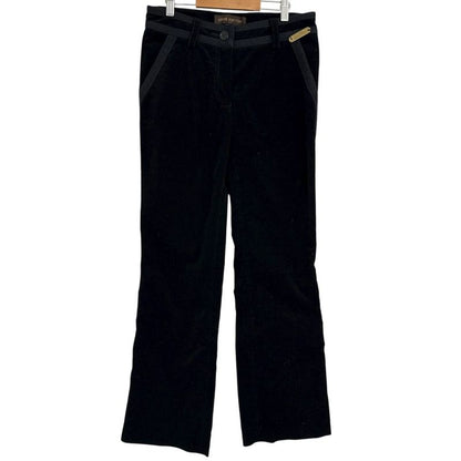 Louis Vuitton Sideline Corduroy Flared Pants Size 38 Black Ladies Used