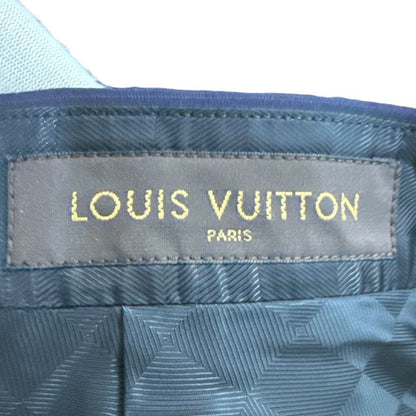 Louis Vuitton Pinstripe Tailored Jacket + Slacks Pants Suit Setup 44 Navy Men's