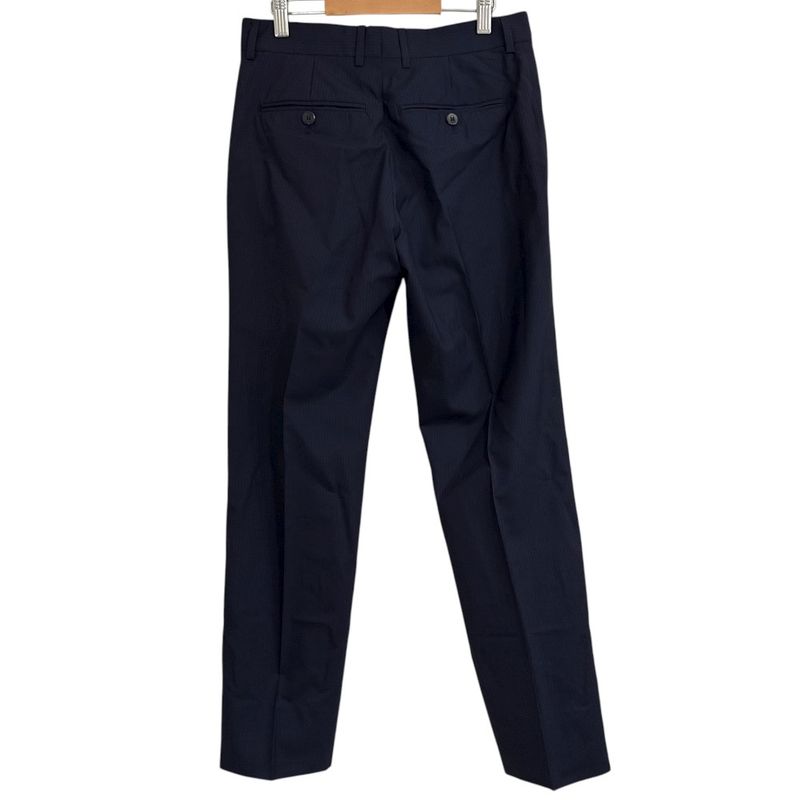 Louis Vuitton Pinstripe Tailored Jacket + Slacks Pants Suit Setup 44 Navy Men's