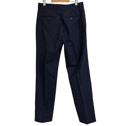 Louis Vuitton Pinstripe Tailored Jacket + Slacks Pants Suit Setup 44 Navy Men's