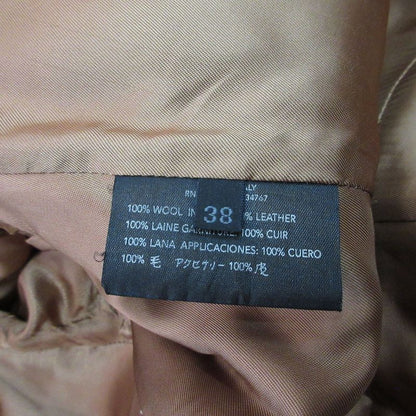 Prada A-line Wool Chester Long Coat 38 Camel Women's Used