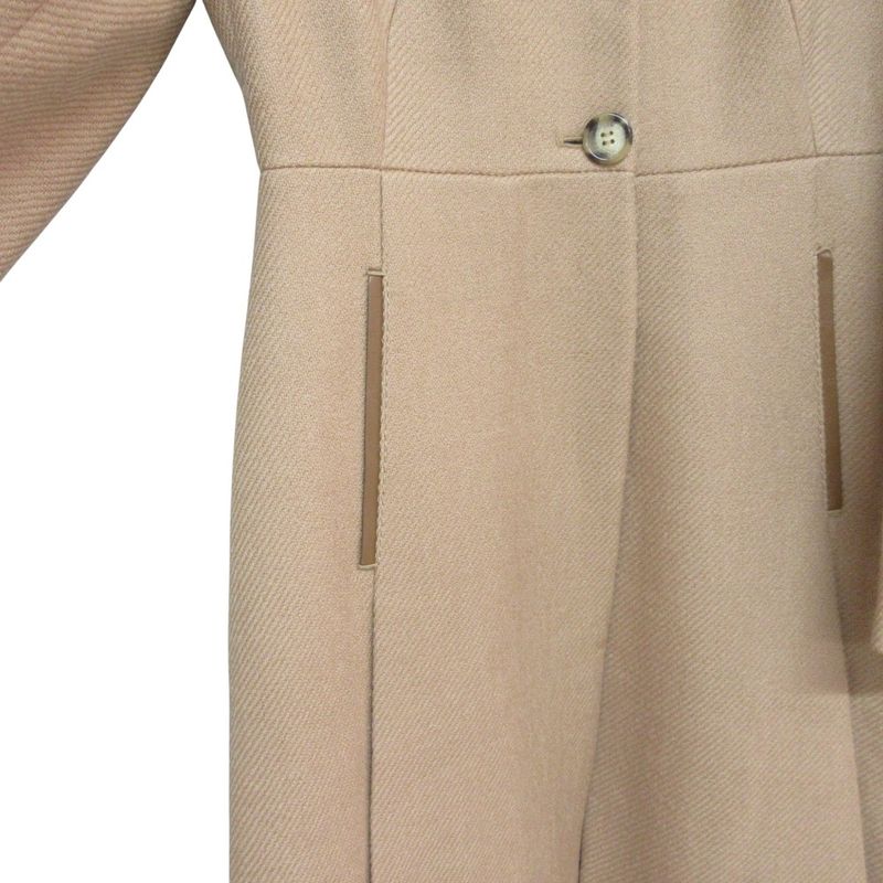 Prada A-line Wool Chester Long Coat 38 Camel Women's Used