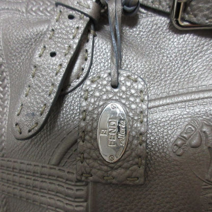 Fendi Selleria Villa Borghese Handbag 8bn155 Gray Ladies Used