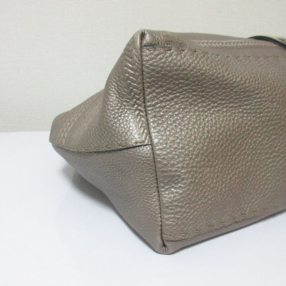 Fendi Selleria Villa Borghese Handbag 8bn155 Gray Ladies Used