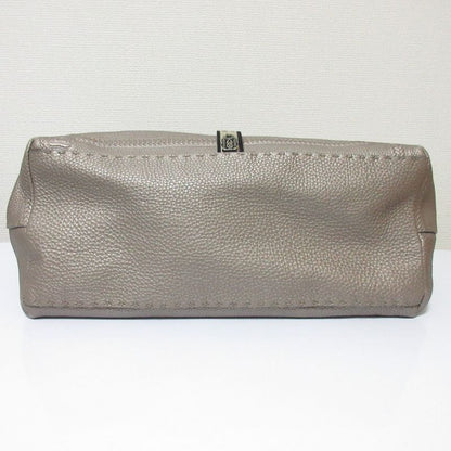 Fendi Selleria Villa Borghese Handbag 8bn155 Gray Ladies Used