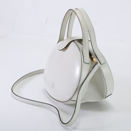 Vintage Loewe Anagram Leather 2WAY Shoulder Bag Crossbody Hand Tote Gold