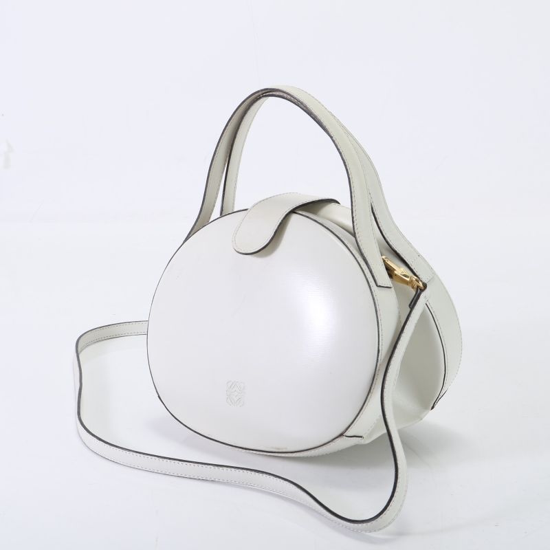 Vintage Loewe Anagram Leather 2WAY Shoulder Bag Crossbody Hand Tote Gold