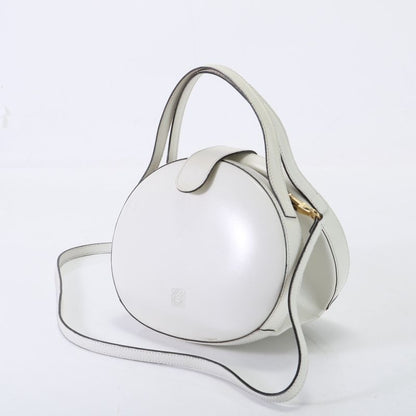 Vintage Loewe Anagram Leather 2WAY Shoulder Bag Crossbody Hand Tote Gold