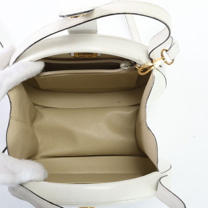 Vintage Loewe Anagram Leather 2WAY Shoulder Bag Crossbody Hand Tote Gold