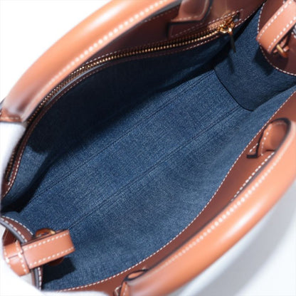 Unused Current Celine Small Vertical Cabas Denim Leather 2WAY Shoulder Bag