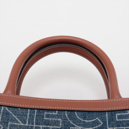 Unused Current Celine Small Vertical Cabas Denim Leather 2WAY Shoulder Bag