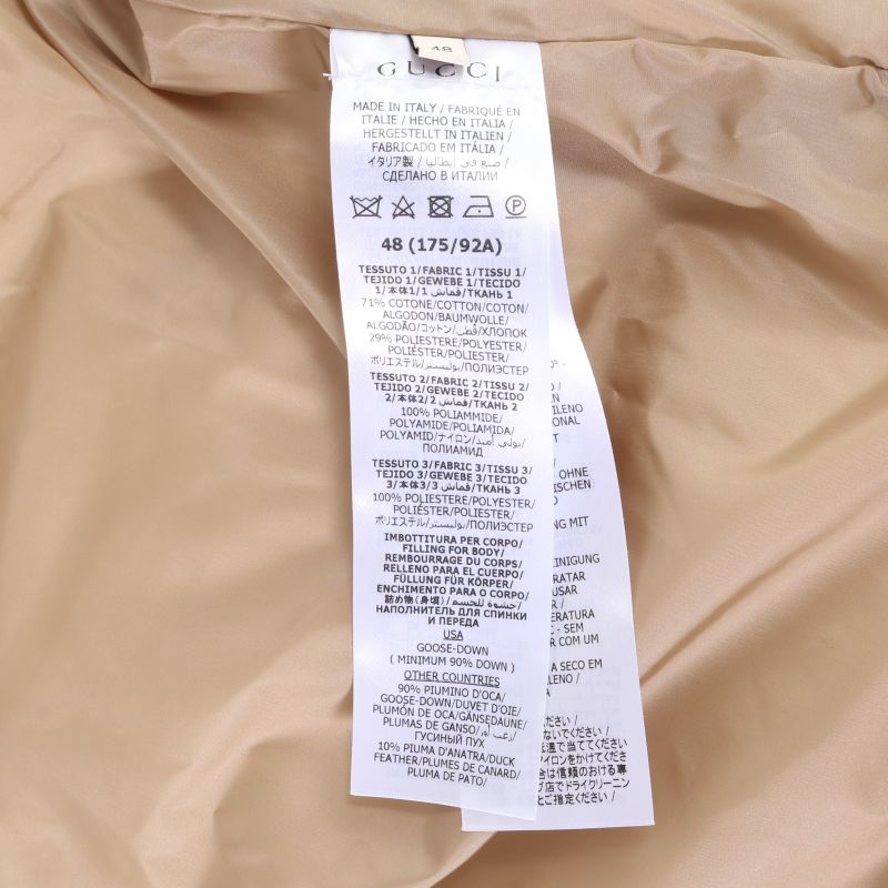 Current Gucci GG Canvas Down Vest With Detachable Hood 48 M Size Equivalent