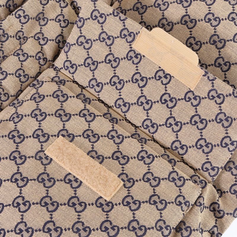 Current Gucci GG Canvas Down Vest With Detachable Hood 48 M Size Equivalent