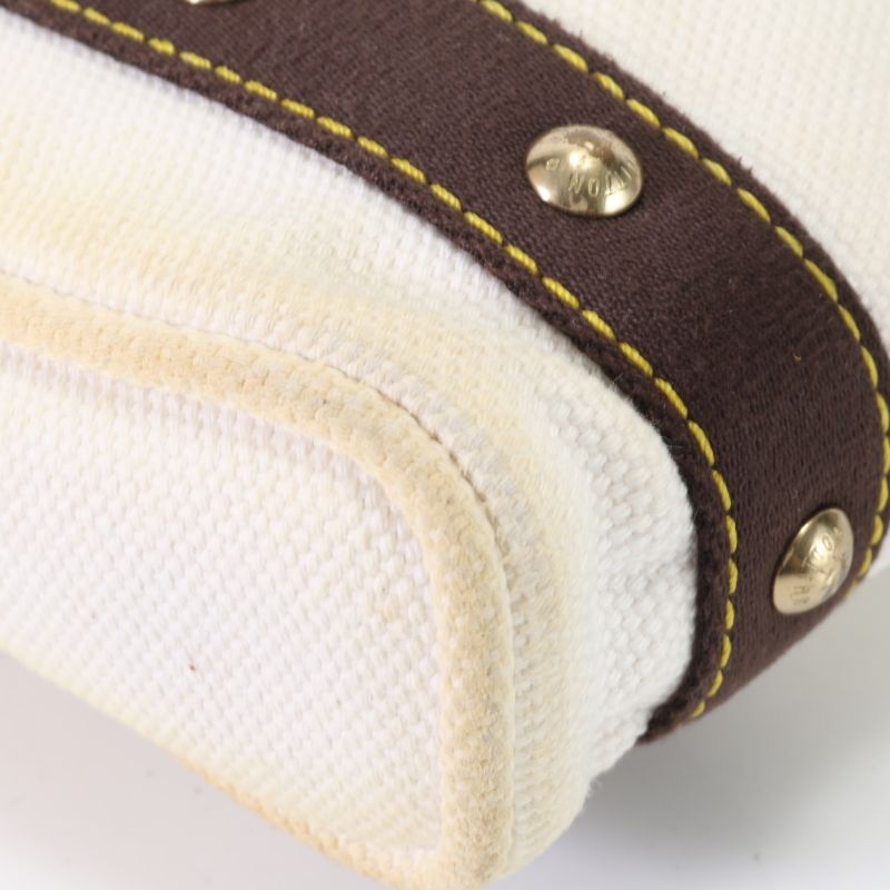 Louis Vuitton Antigua Cabas PM M40039 Handbag Tote Top Handle Shoulder Leather