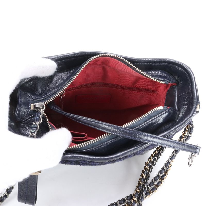 Chanel With Serial Seal Gabrielle De Chanel Leather 2WAY Shoulder Bag Crossbody