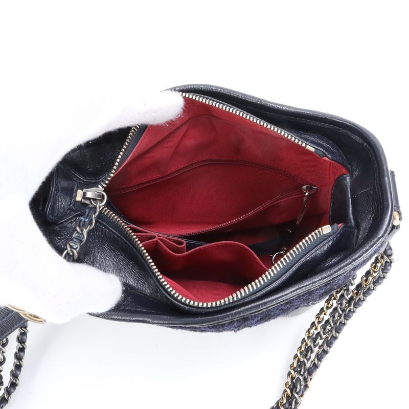 Chanel With Serial Seal Gabrielle De Chanel Leather 2WAY Shoulder Bag Crossbody