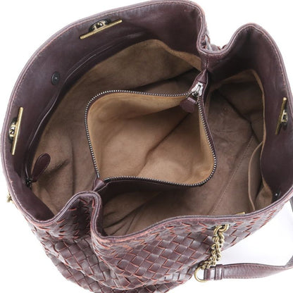 Bottega Veneta Intrecciato Braided Chain Leather Shoulder Bag Shoulder Tote