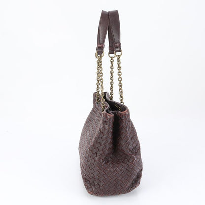 Bottega Veneta Intrecciato Braided Chain Leather Shoulder Bag Shoulder Tote