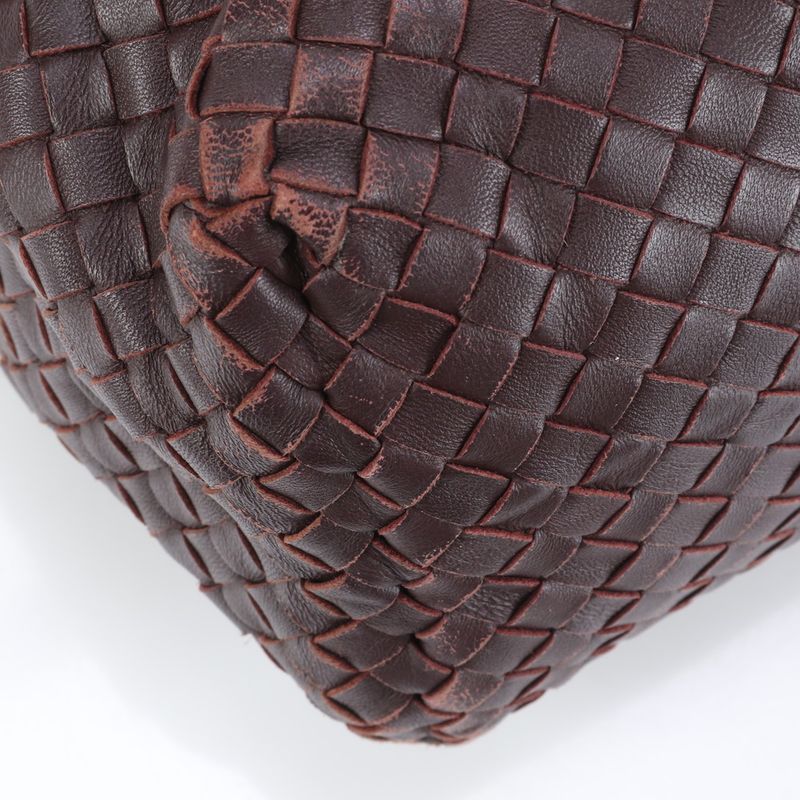 Bottega Veneta Intrecciato Braided Chain Leather Shoulder Bag Shoulder Tote