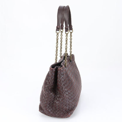 Bottega Veneta Intrecciato Braided Chain Leather Shoulder Bag Shoulder Tote