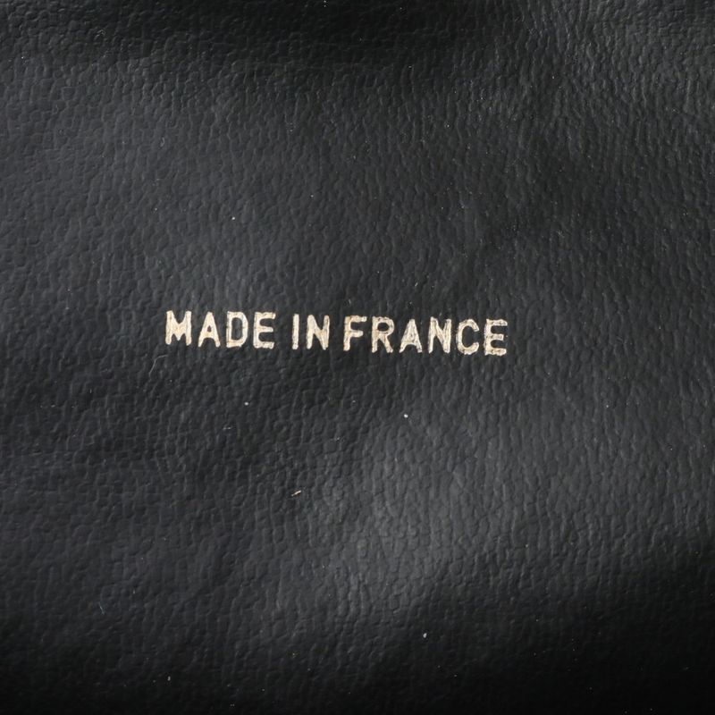 Chanel With Serial Seal Matelasse Logo Leather Boston Bag Business Travel Hand