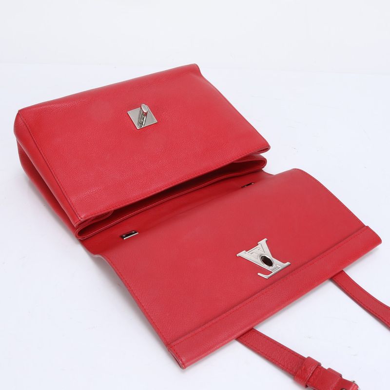 Louis Vuitton Lock Me 2 Ruby M50363 Leather 2WAY Shoulder Bag Crossbody Hand