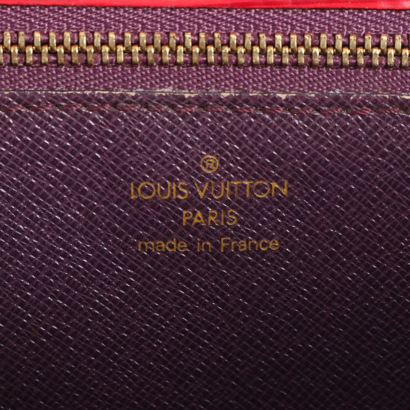 No Sticky Louis Vuitton Epi Monceau Noir Black Castilian Red 2WAY Shoulder Bag