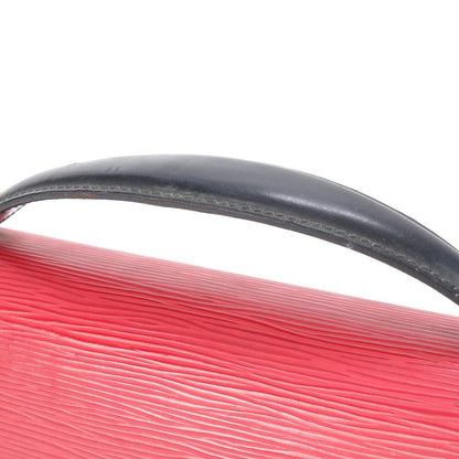 No Sticky Louis Vuitton Epi Monceau Noir Black Castilian Red 2WAY Shoulder Bag