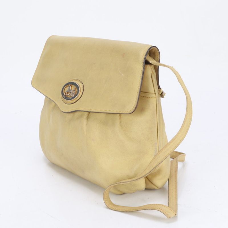 Vintage Celine Carriage Hardware Leather Shoulder Bag Crossbody Hand Tote