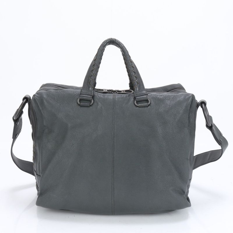 Bottega Veneta Intrecciato Woven Leather 2WAY Business Bag Crossbody Shoulder