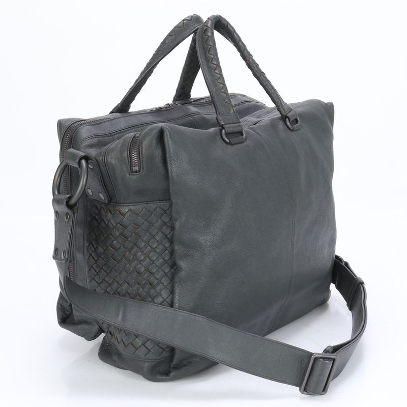 Bottega Veneta Intrecciato Woven Leather 2WAY Business Bag Crossbody Shoulder