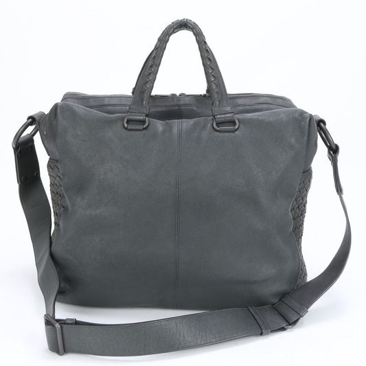 Bottega Veneta Intrecciato Woven Leather 2WAY Business Bag Crossbody Shoulder