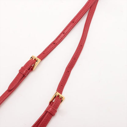 Prada Tessuto Nylon Ribbon Mini Shoulder Bag Crossbody Red Hand Tote Women's