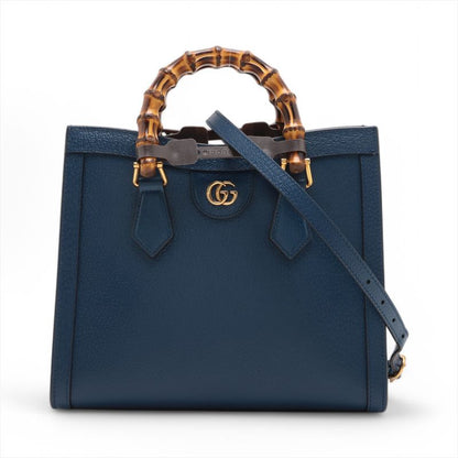 Gucci Bamboo Diana Small Leather 2WAY Handbag Crossbody Hand Tote 702721