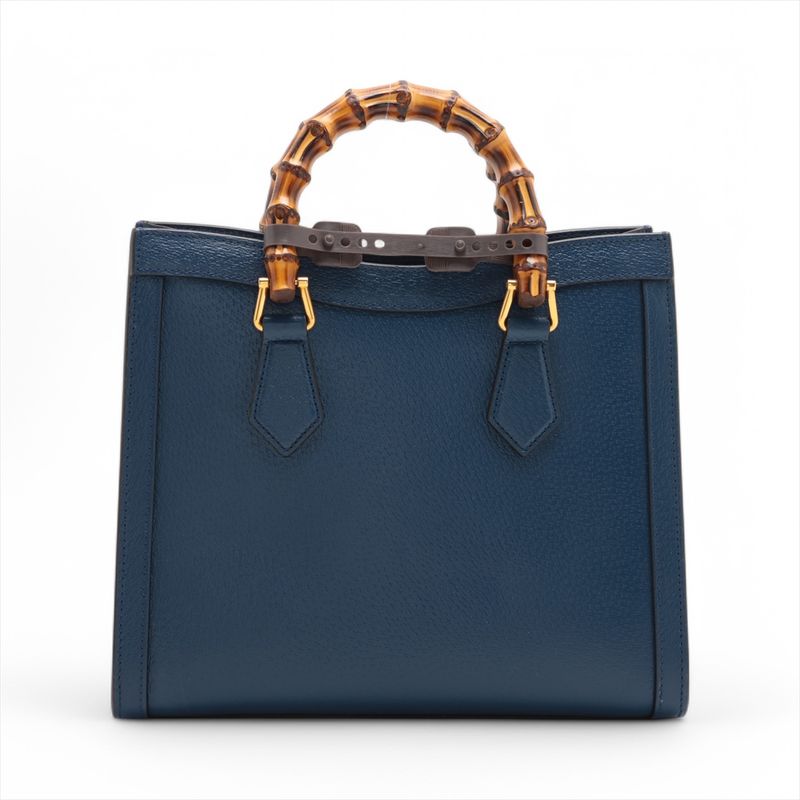 Gucci Bamboo Diana Small Leather 2WAY Handbag Crossbody Hand Tote 702721
