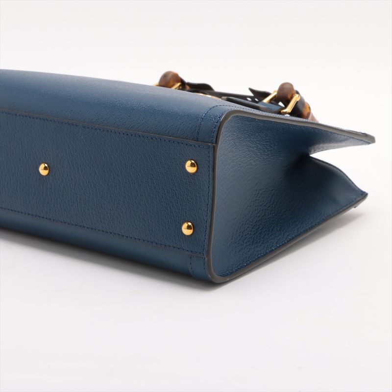 Gucci Bamboo Diana Small Leather 2WAY Handbag Crossbody Hand Tote 702721