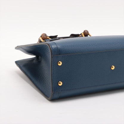 Gucci Bamboo Diana Small Leather 2WAY Handbag Crossbody Hand Tote 702721