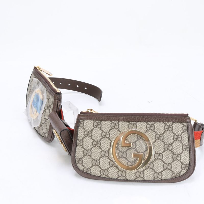 Unused Gucci GG Supreme Blondie Mini Belt Bag 702614 Bag Leather Waist Pouch